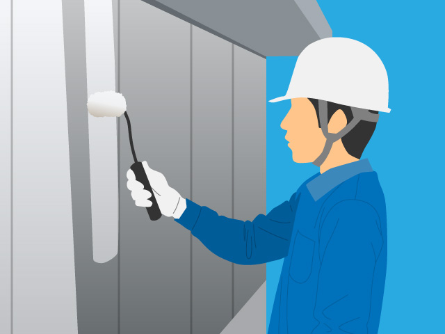 アクリルゴム系塗膜防水イラスト