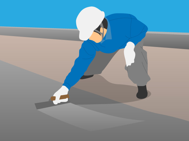 ウレタン系塗膜防水イラスト